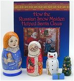 Snow Maiden Book and Nesting Doll Set